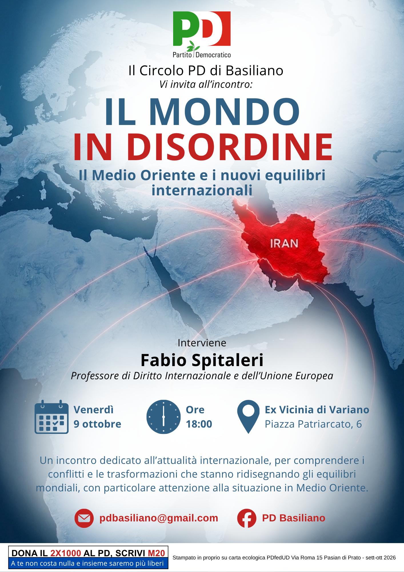 IL MONDO IN DISORDINE _ Il Medio Oriente e i nuovi equilibri internazionali